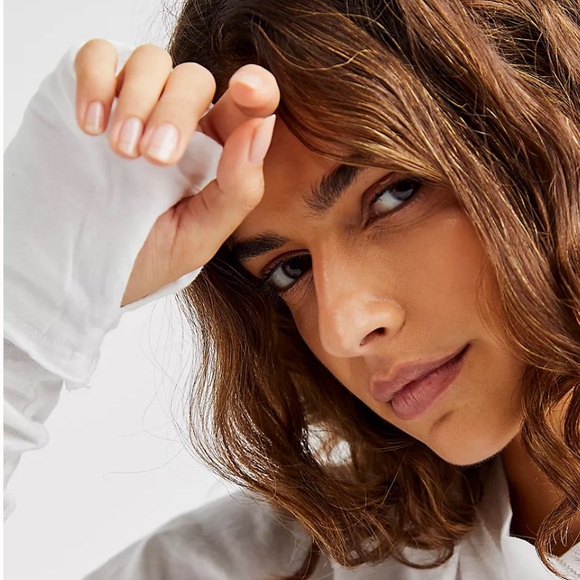 NWT Free People We The Free Arden Tee in Optic White Size Small - Picture 4 of 6